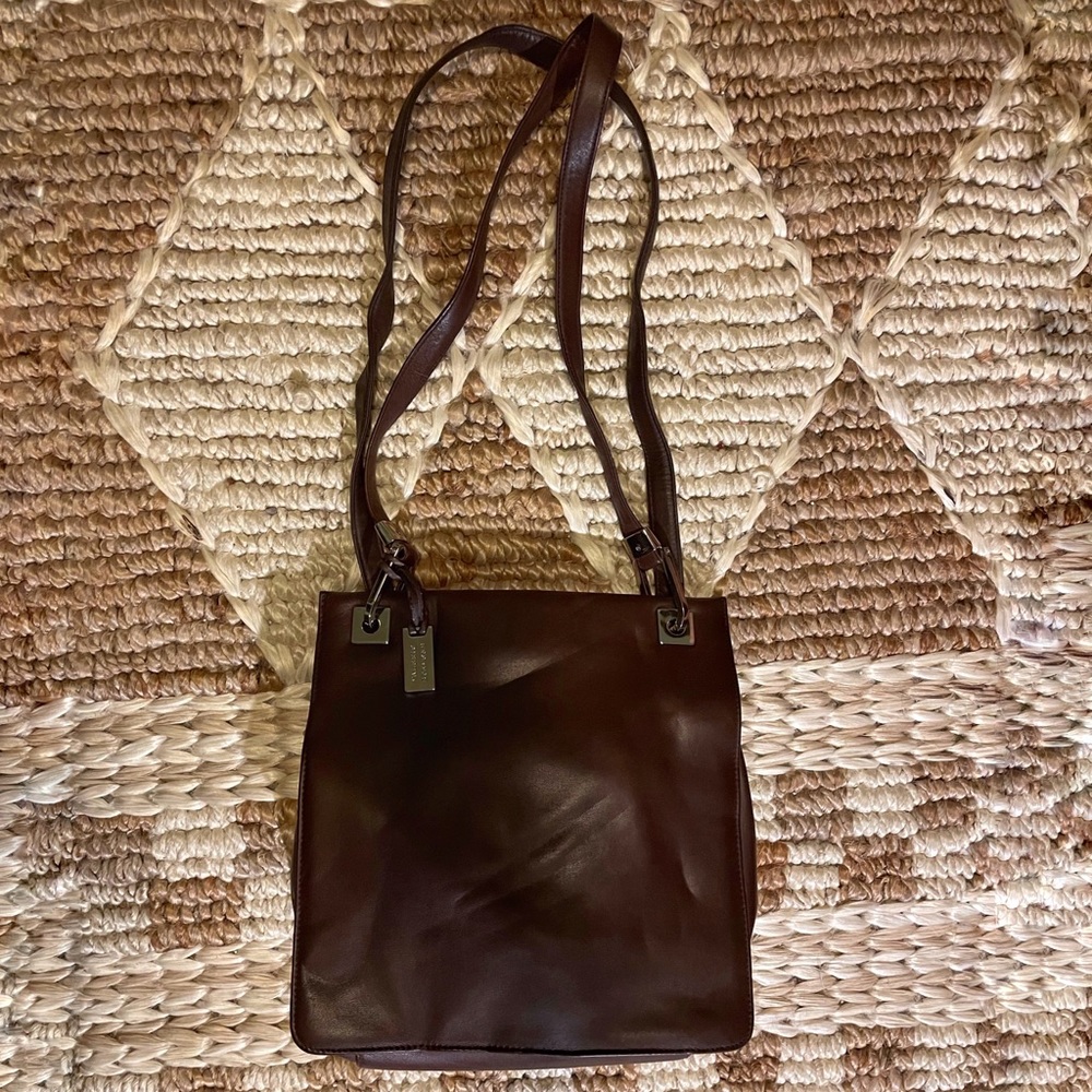Valerie Stevens brown leather bag